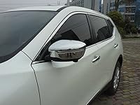 Vista 6 de Generic Cromo espejo retrovisor lateral cubierta ajuste para Nissan X-Trail Rogue 2014 2015 2016 2017