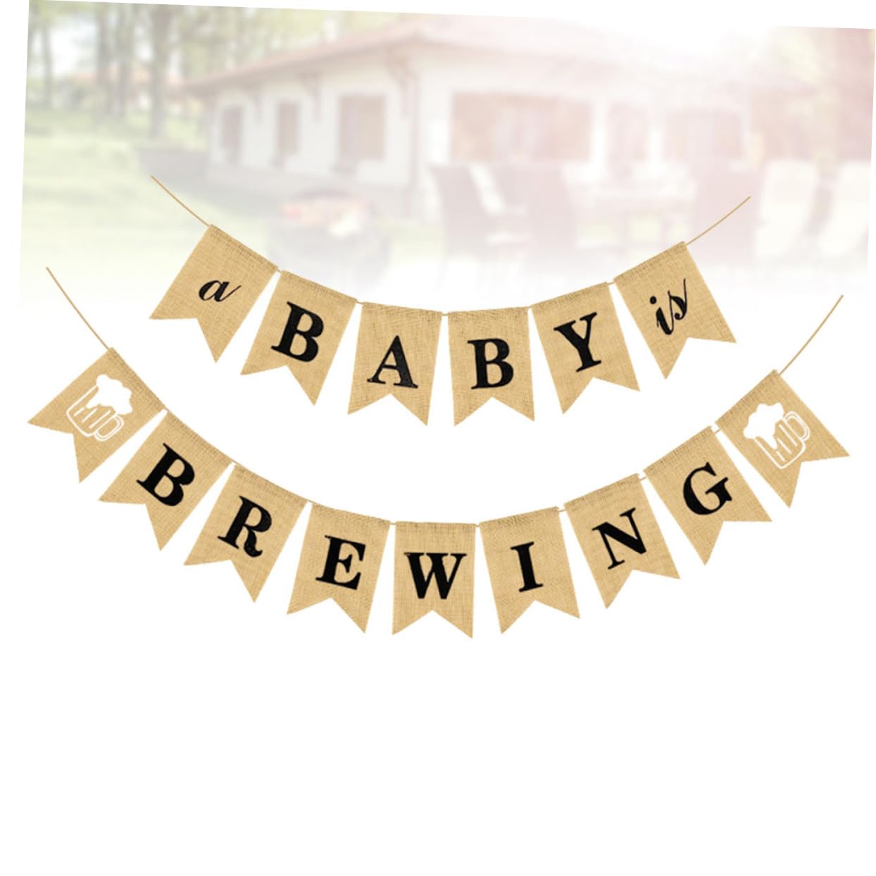 ifundom 3st Geburtstag Sackleinen-banner Flaggenbanner Diy Sackleinen-banner Hochstuhl-banner Zum Ersten Geburtstag Banner-flaggen- Buchstabe Ein Ornament Latte-kunst Baby Der Is