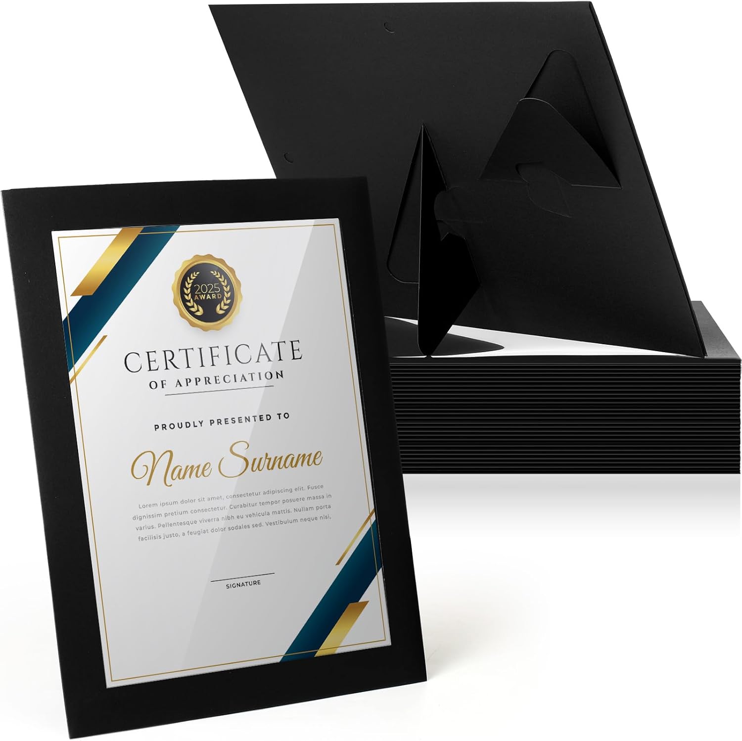 Tatuo 25 Pcs 8.5 x 11 Paper Picture Frames Document Frame