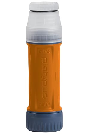 Platypus Quickdraw Ultralight Backpacking Water Filter, Orange