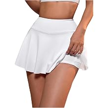 Womens Pleated Tennis Skirt with Pockets Shorts High Waisted Athletic Golf Workout Mini Skirts Skort