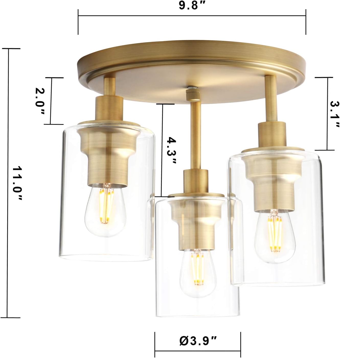 🛒 Flash Sale Pathson Industrial Ceiling Light Fixture, 3-Light Semi Flush Mount Ceiling Lamp with Glass Shade, Ceiling Chandelier Light for Hallway Loft Kitchen Bar Dining Room Product Deal Pathson Industrial Ceiling Light Fixture, 3-Light Semi Flush Mount Ceiling Lamp with Glass Shade, Ceiling Chandelier Light for Hallway Loft Kitchen Bar Dining Room