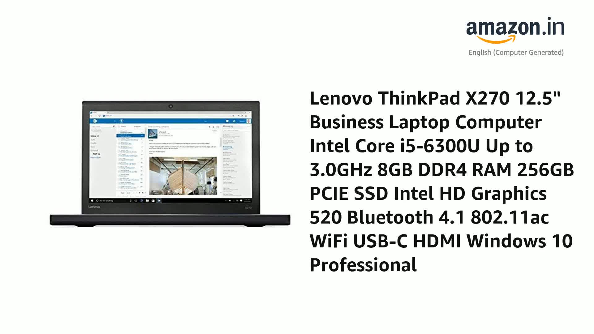 Lenovo ThinkPad X270 12.5
