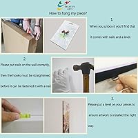 Vista 7 de Kreative Arts - cuadro de lienzo con hermoso puente de San Francisco, California, color negro, blanco, rojo - mural, decoración para el hogar