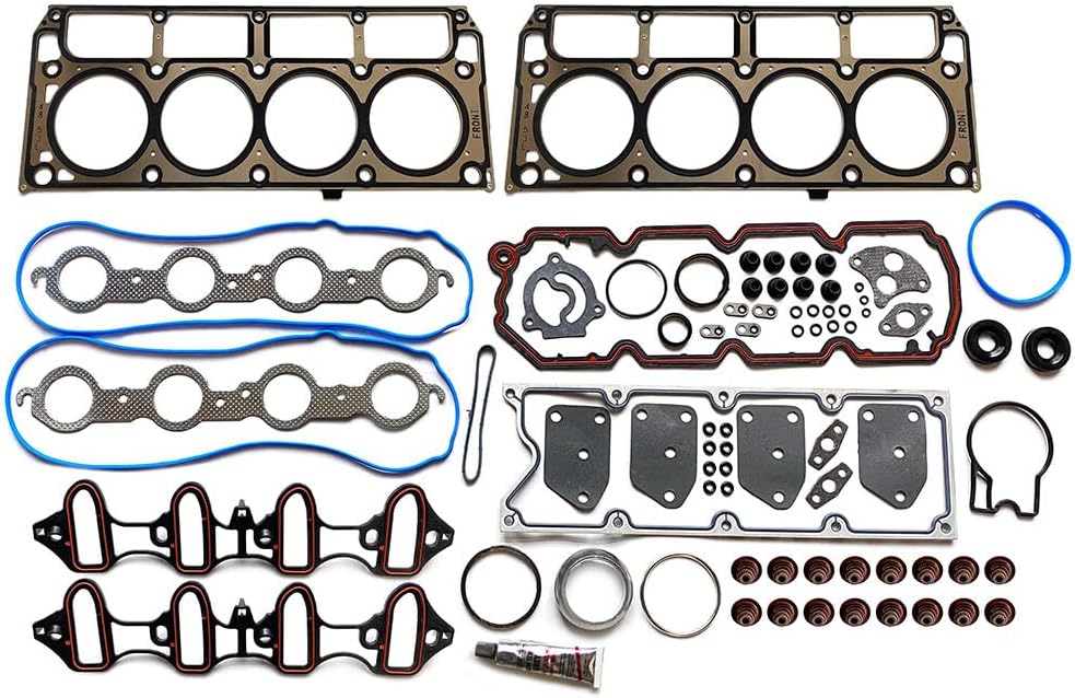 Cylinder Head Gasket Set Fit for Buick Rainier 5.3L,for Cadillac Escalade 5.3L,for Chevrolet Avalanche 5.3L,for GMC Canyon 5.3L,for Hummer H3 5.3L,for Saab 9-7x 5.3L Replace HS26191PT