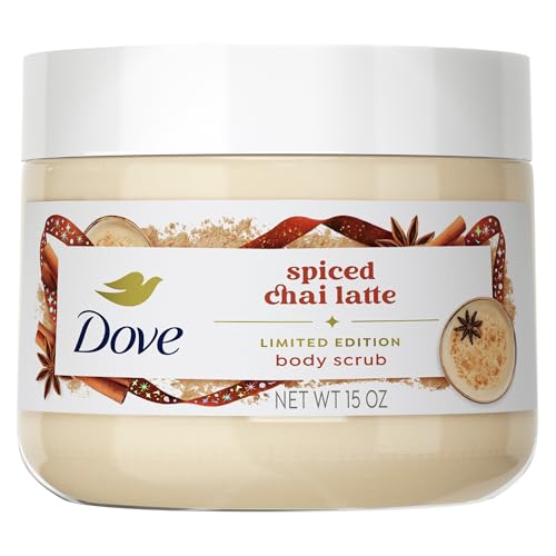 Dove Limited Edition Holiday Treats Body Scrub Spicy Chia Latte for Deep Nourishment 15 oz
