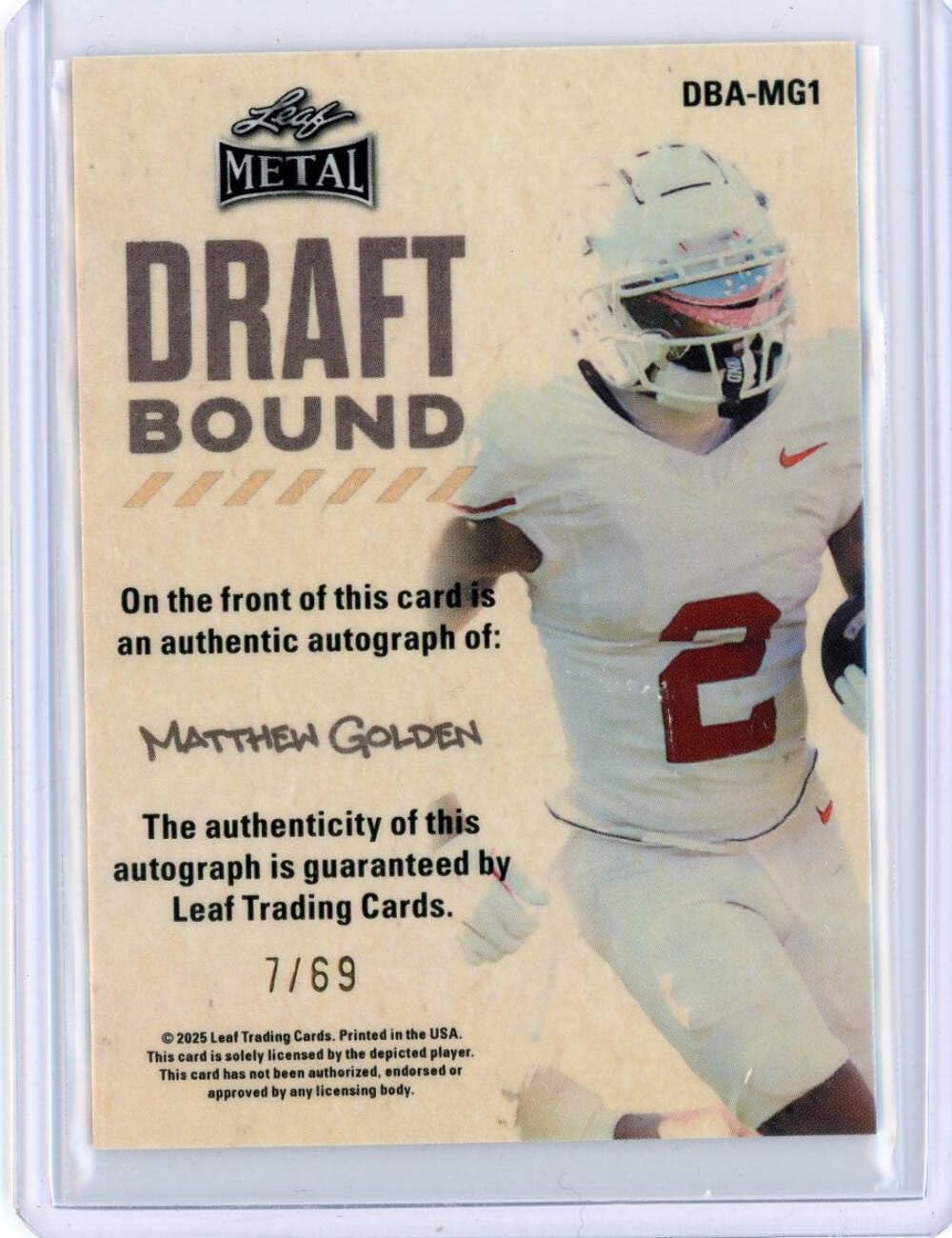 Leaf NFLカード L DRAFT DAVID MONTGOMERY 11/20 #PV-DM1 送料無料 中古 IT1 611QdkTgUIL._UF350,350_QL50_.jpg