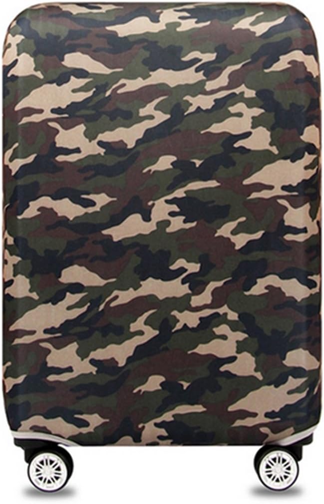 YianBestjaElastic Dustproof Travel Luggage Suitcase Protective Cover Trolley Luggage Baggage Protector Case for 18"-32" Inch Luggage (Camouflage 2, S (18-21 inch Luggage))