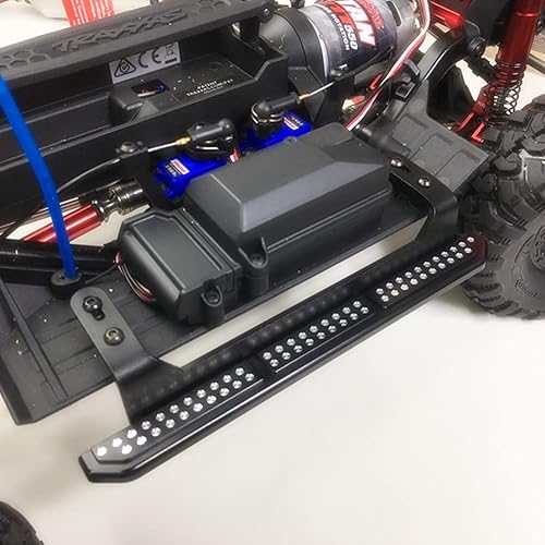Miniatura 3 de KYX Carreras Metal Rock Slider Estribos Estribos Placa de pie Actualizaciones Piezas Accesorios para 110 RC Crawler Car TRX4