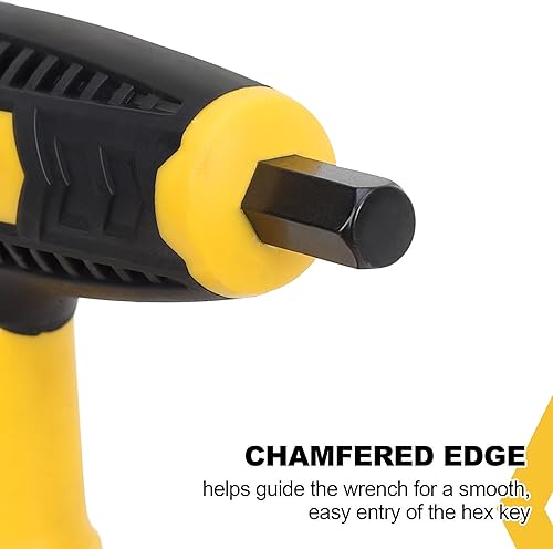 Miniatura 7 de Topline Juego de llaves Allen de 14 piezas, mango en T métrico y SAE, juego de llaves hexagonales de brazo largo con caja de almacenamiento, juego