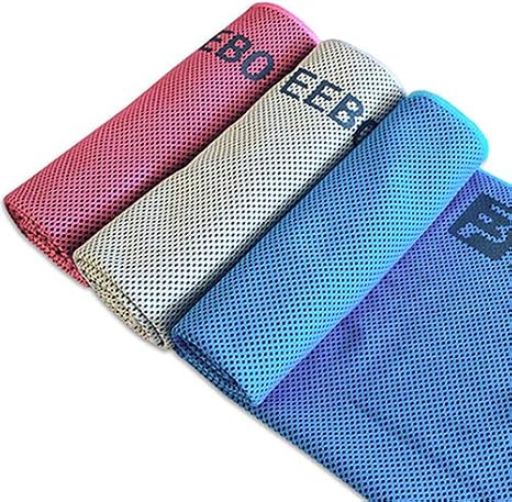 feebo Cooling Towel 3 Pcs (40x12) Microfiber Towel for Instant Cooling Relief, Cool Cold Towel, Fast Drying Towel for Yoga, Golf, Gym, Sport, Workout, Fitness, Camping, Football, Travel