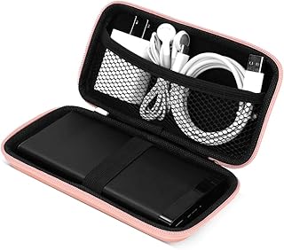 Portable Carrying Case, COOYA Hard EVA Shockproof Protective Carrying Case, Organized Travelling Bag Portable Charger Carrying Case for Small Electronic Accessories,USB Cables, Charger, Headphones