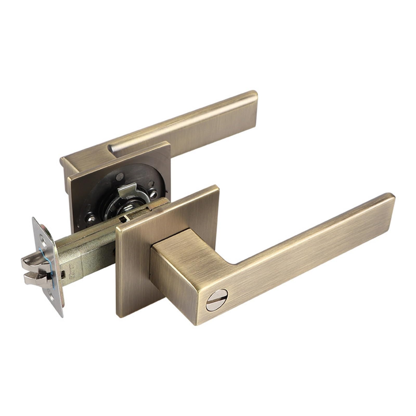 Aepqbgqj One Color Heavy Duty Keyless Tubular Lever Lock Bathroom Fire Safety Type