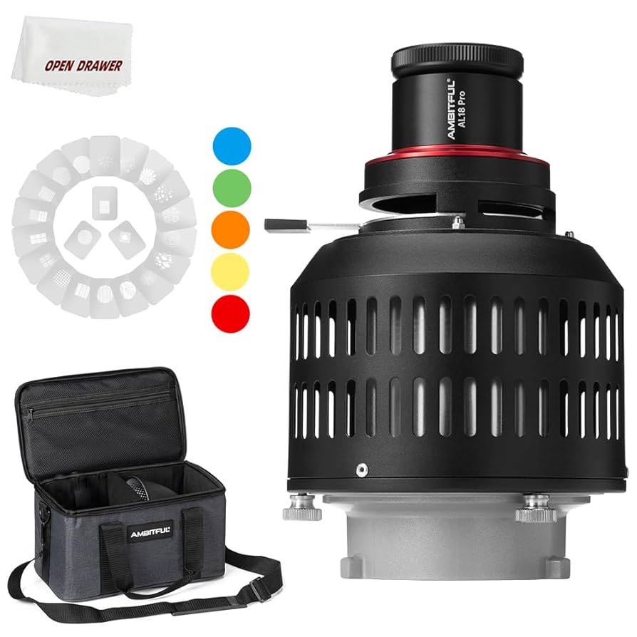 AMBITFUL 照明アクセサリー Amazon.com: AMBITFUL AL-18 Pro Projector LED Light Snoot