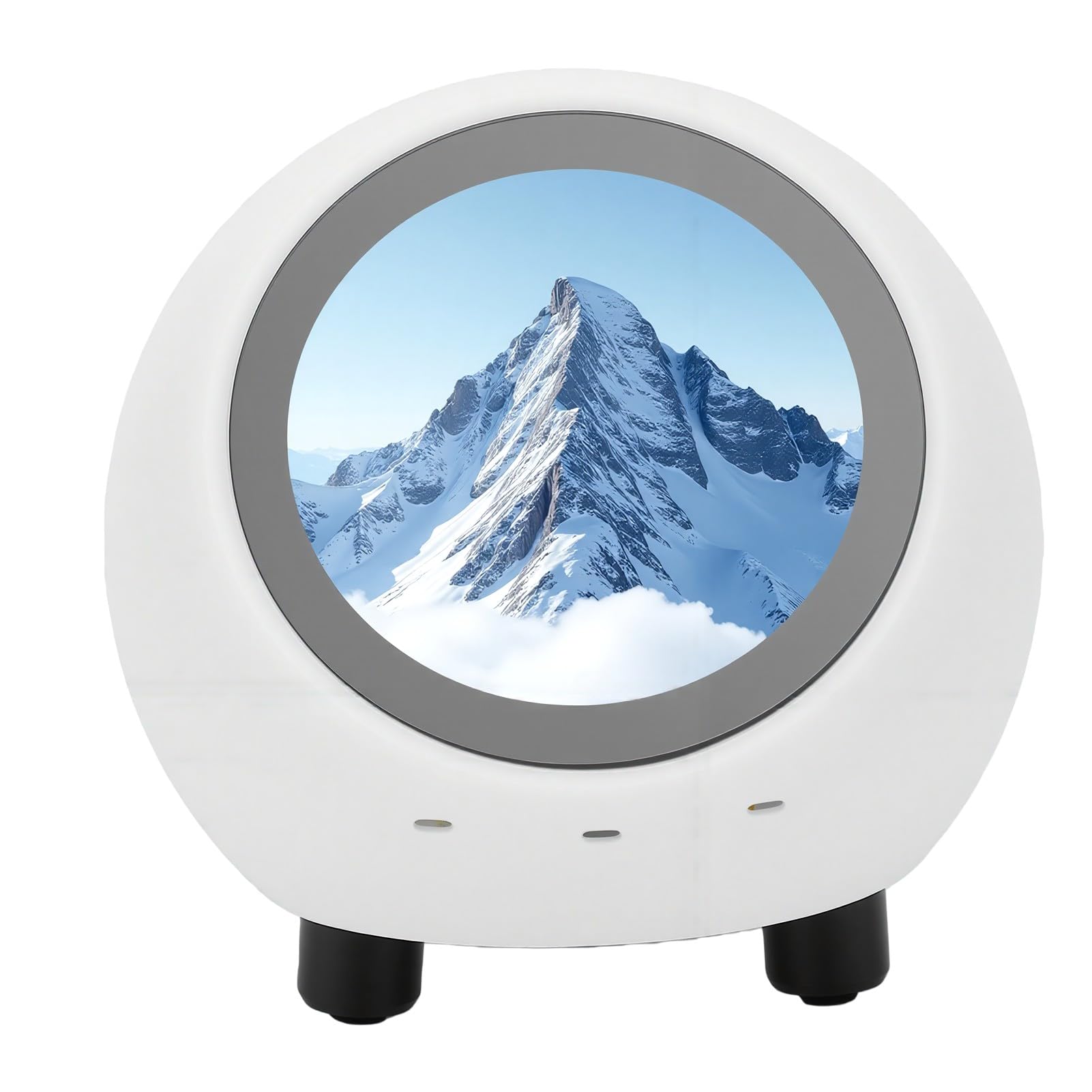 Tosuny AI Desk Robot Companion 1,28 Pulgadas, Reloj Meteorológico Bluetooth | Activación por Voz, Pantalla de 240x240, Sincronización WiFi, Reproducción de Vídeos Musicales, Batería de 400 MAh, SD de