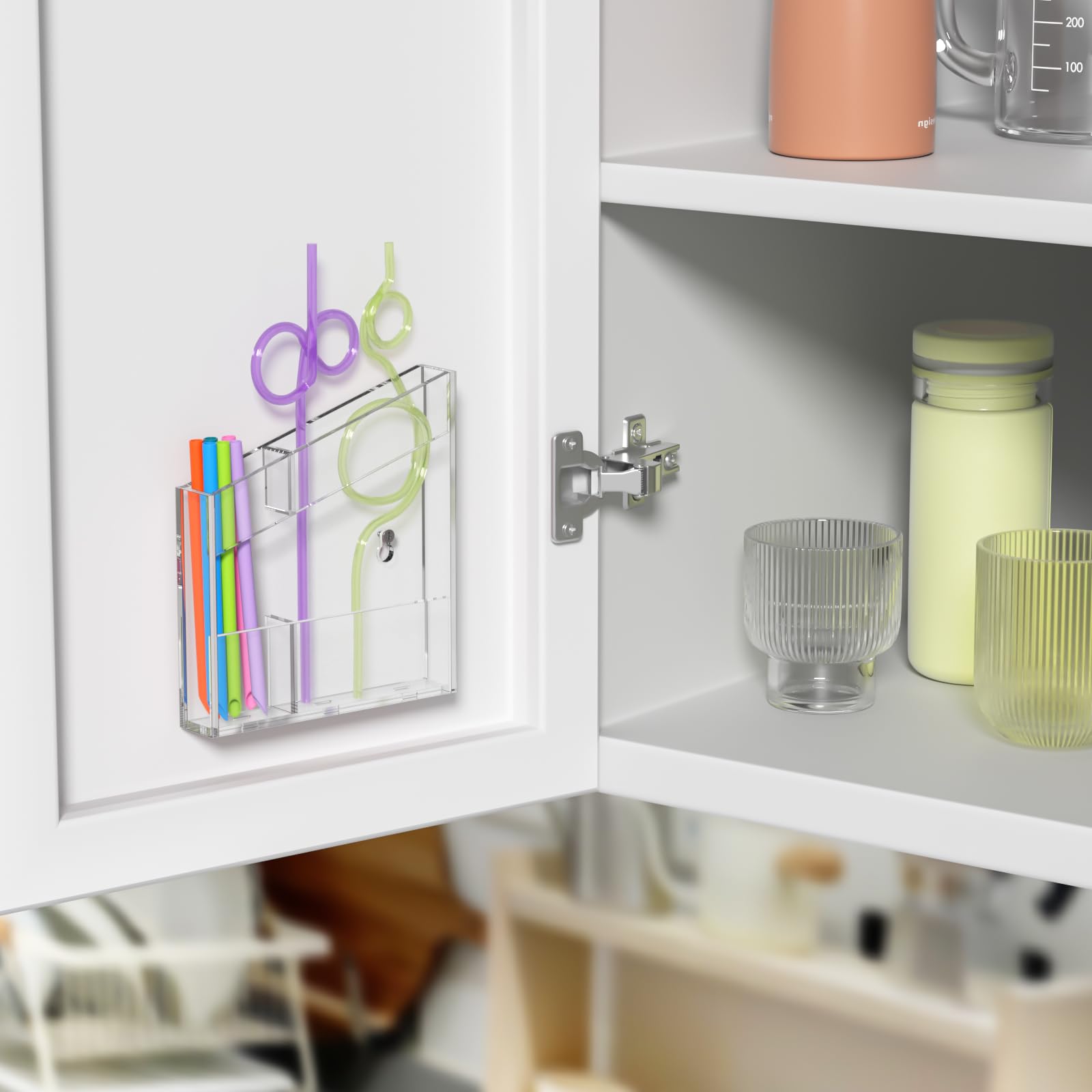 Acrylic Straw Holder - Keep Straws Organized -2 Acrylic Straw Holder - Keep Straws Organized -2