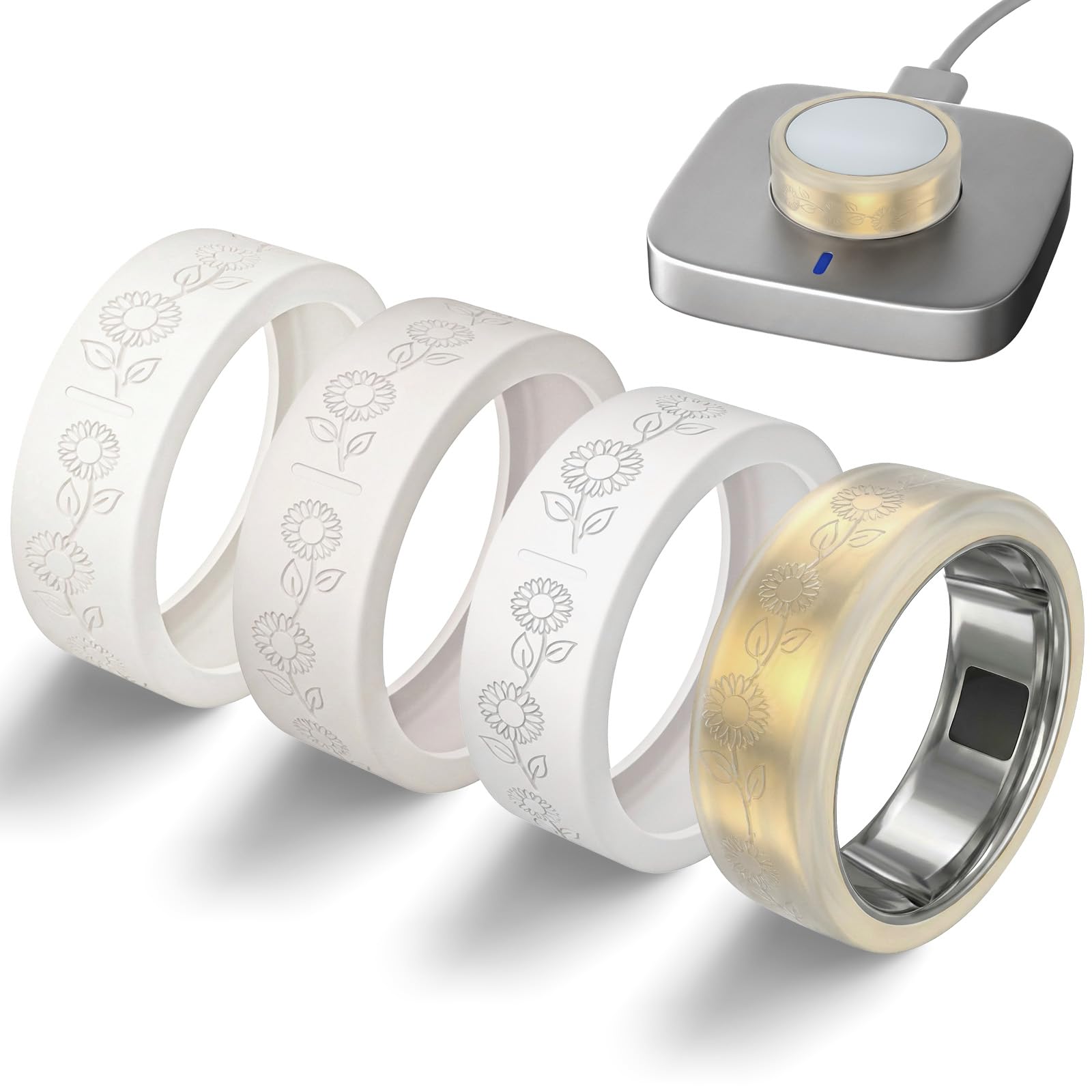Amazon.co.jp: Oura Ring Gen 4/4 Ceramic/Gen 3対応 リングカバー 4個