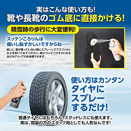 自転車 バイクのスリップ防止にスプレーチェーン スノーグリップ うらがみちょう