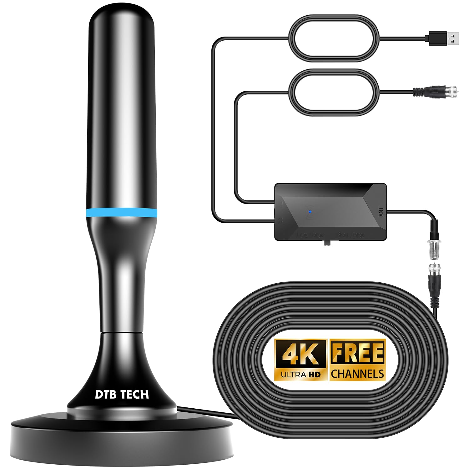 Digital Indoor TV Antenna for Local Channels for Smart TV 4K HD