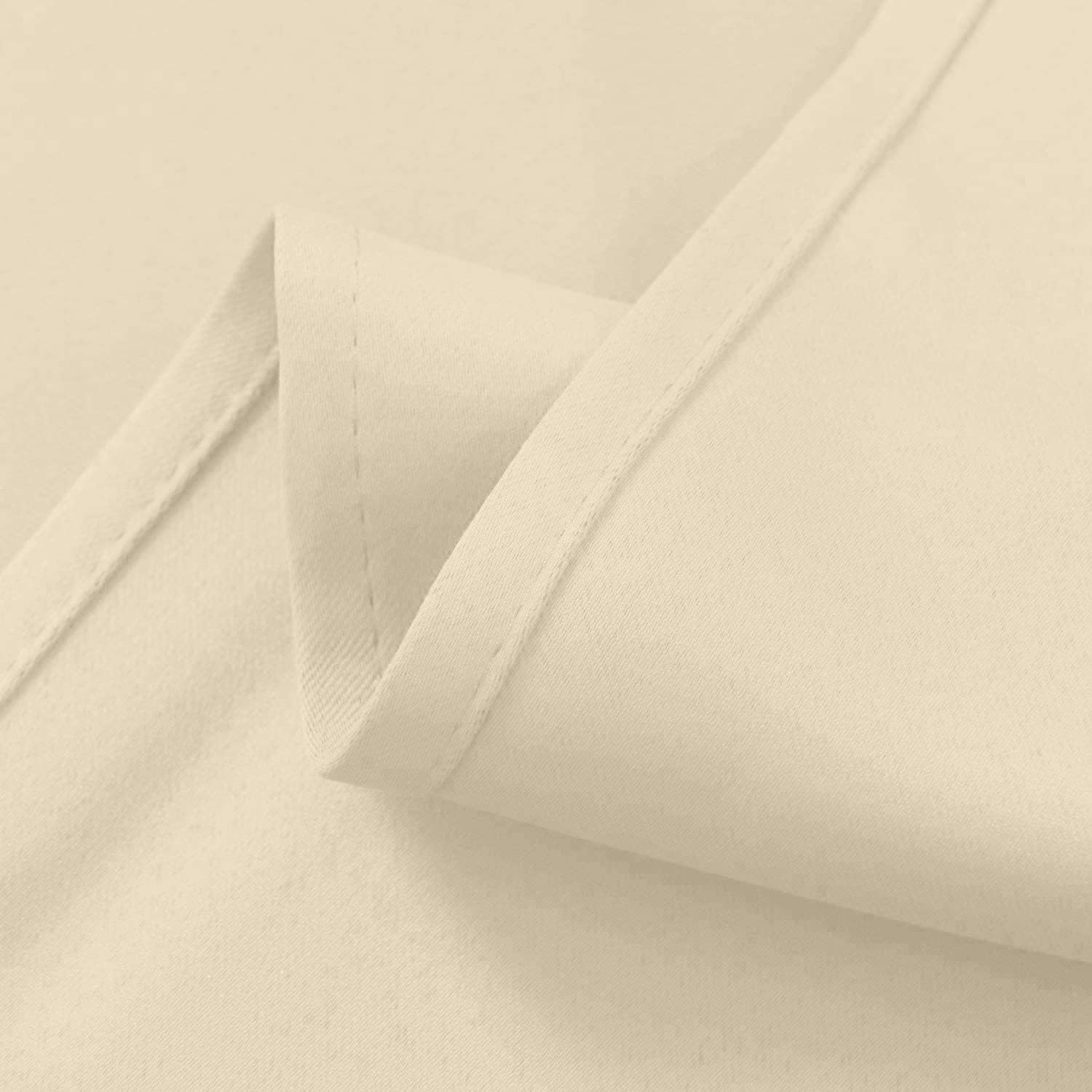 Weekly Top Sale Magic Drapes Triple Pinch Pleat Blackout Curtain 100% Polyester Thermal Insulated Room Darkening Spill Proof Machine Washable Window Treatment Panels for Home W(26+26) L84 (2 Panels Combined, Beige)