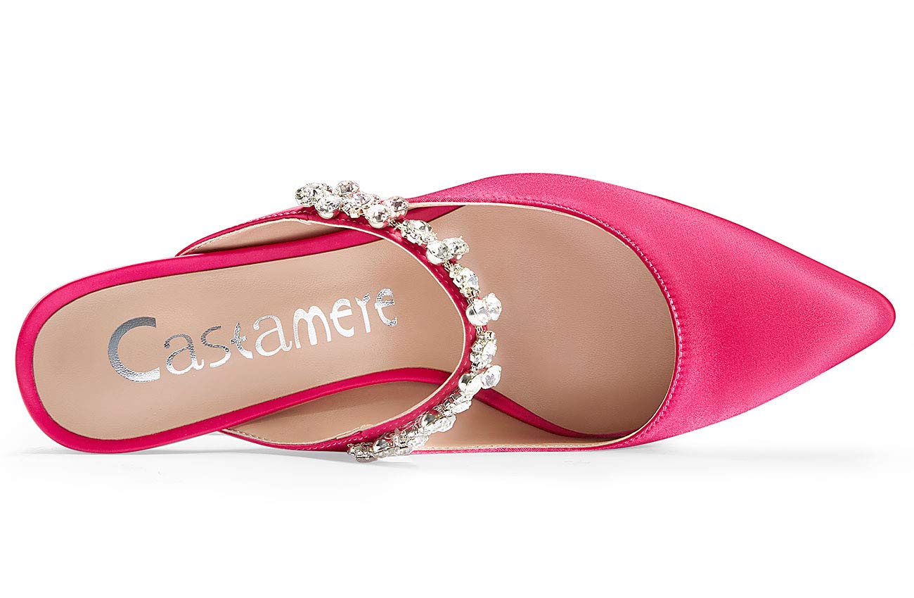 Castamere Scarpe col Tacco Donna Slingback Moda Cristallo Sandali Tacco a Spillo 10CM