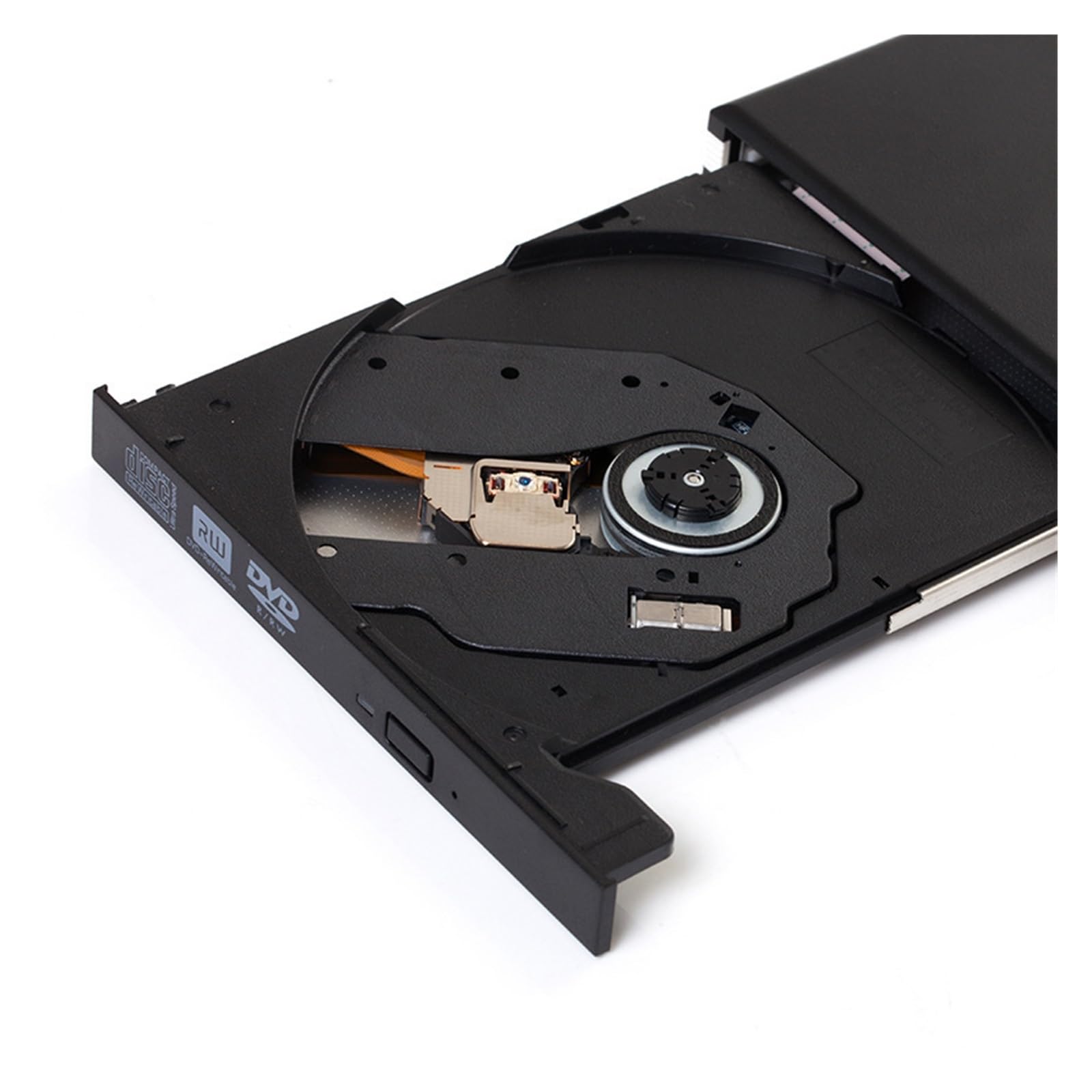 Kolorowy Pasek Boczny Zewnętrzna Nagrywarka CD/DVD USB PC Notebook Zewnętrzny Wymienny Napęd Optyczny łAtwy W UżYciu(White)