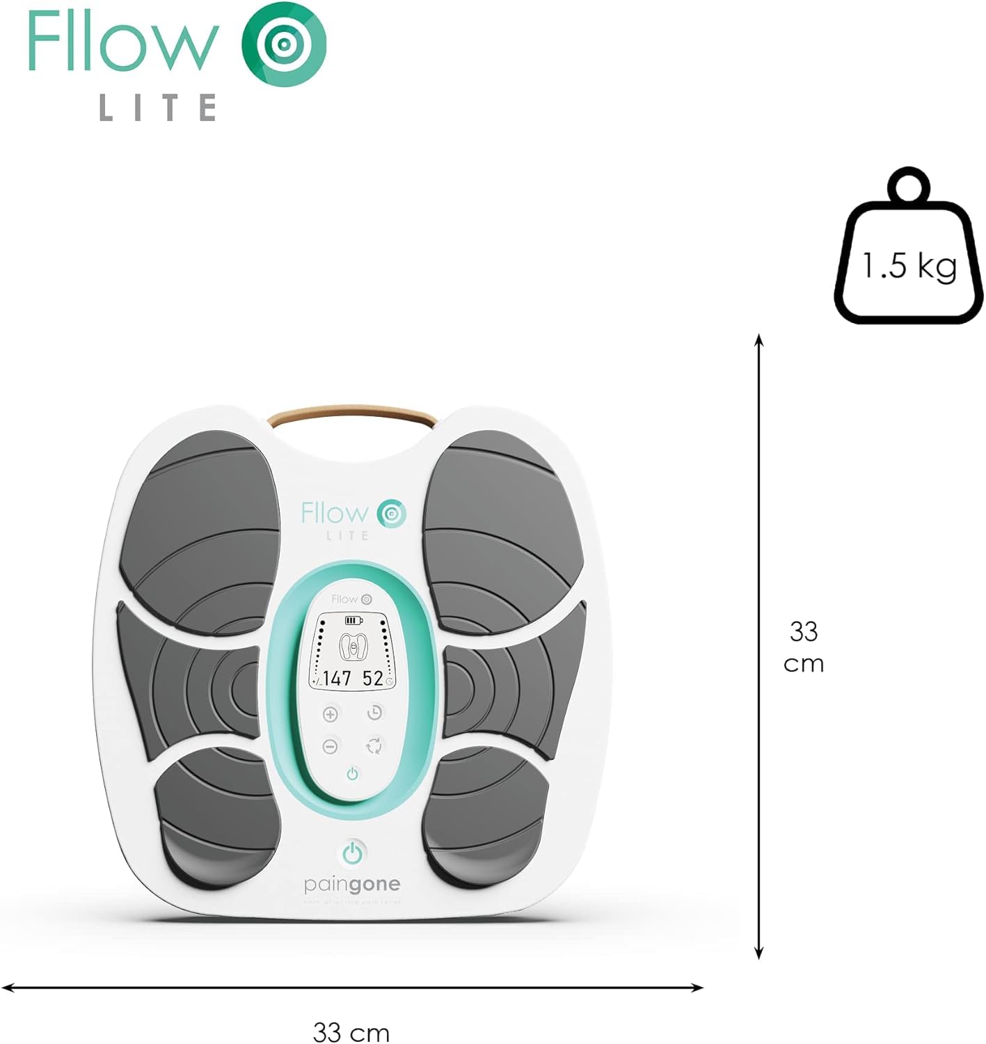 Paingone Fllow Lite | Soulage les jambes lourdes et douloureuses | Jambes enflées, circulation sanguine | Sans médicament | Cliniquement prouvé, dernière génération