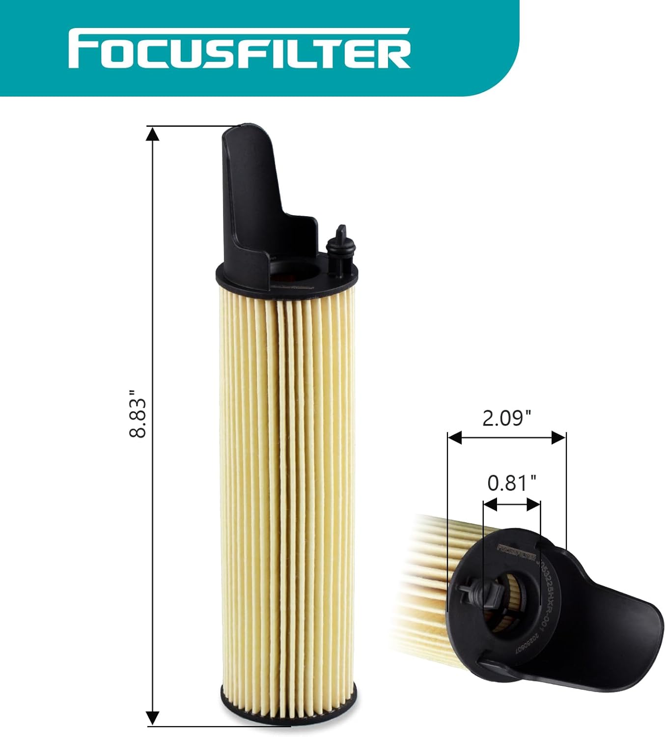 FOCUSFILTER A6541801100 OEM Grade Oil Filter up to 10k Miles, Compatible with 2023-2025 Mercedes-Benz Sprinter 2500 3500 3500XD, 2024-2025 Sprinter 4500, Replaces 6541801100, HU 6020 z (Pack of 6)