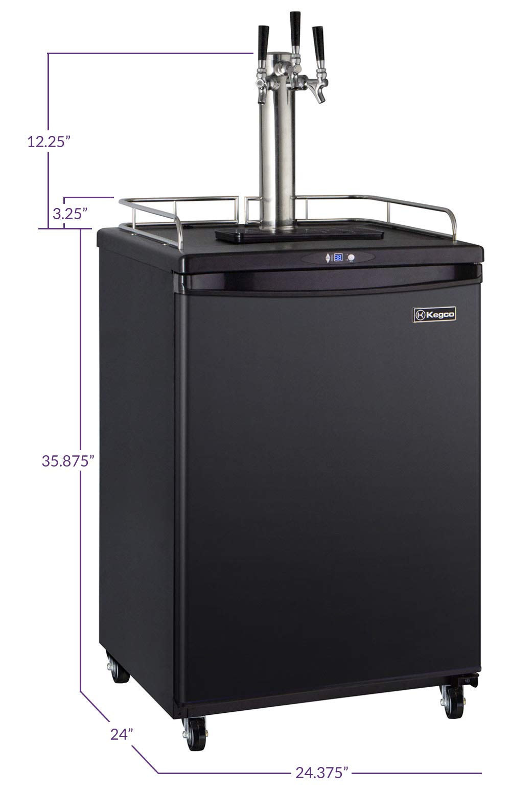 Kegco Keg Dispenser, Black
