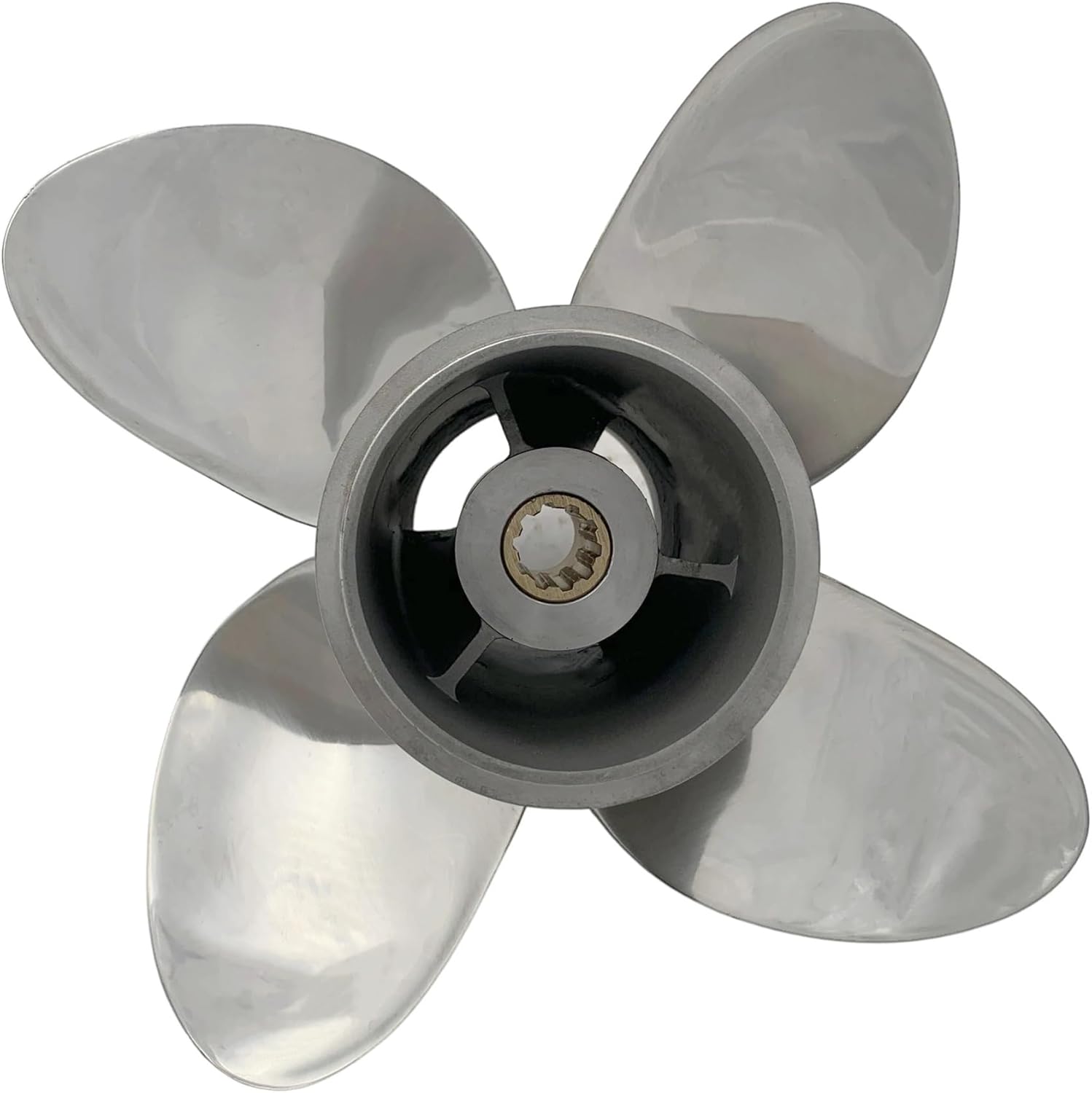 ステンレススチール製ボートプロペラ、高強度精密鋳造、25～60馬力の船