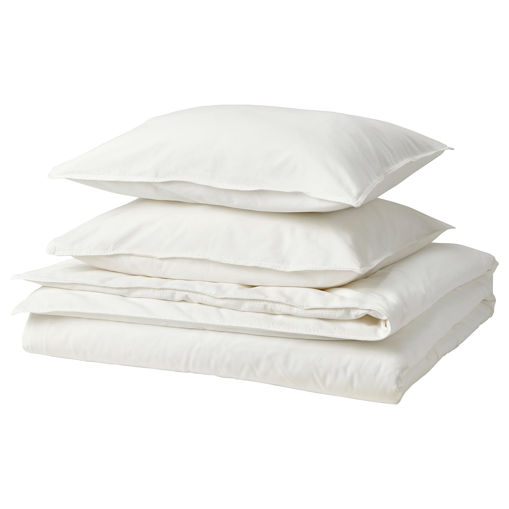 Housse de couette blanche ÄNGSLILJA pour une chambre style scandinave