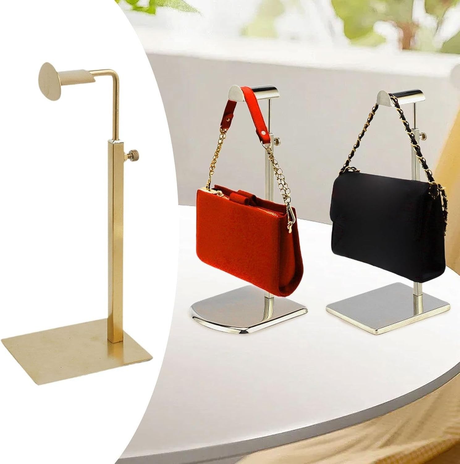 2x Tischregal Handtaschenständer Display für Laden Geschäft