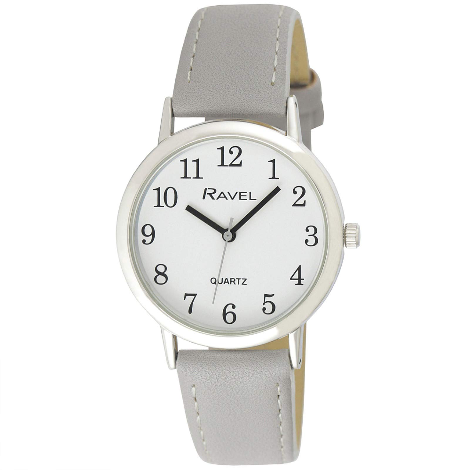 Ravel R0237 – Orologio Donna Color Tortora, Quadrante Bianco, Bracciale Estensibile In Acciaio