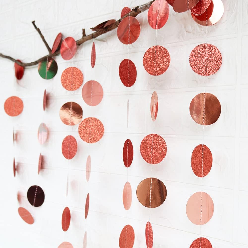 Ronde Papieren Slinger - 4 Meter, Kleurrijke Decoratie Voor Verjaardag Jubileum Verloving Bruiloft Kinderverjaardag Bruidsdouche Valentijnsdag