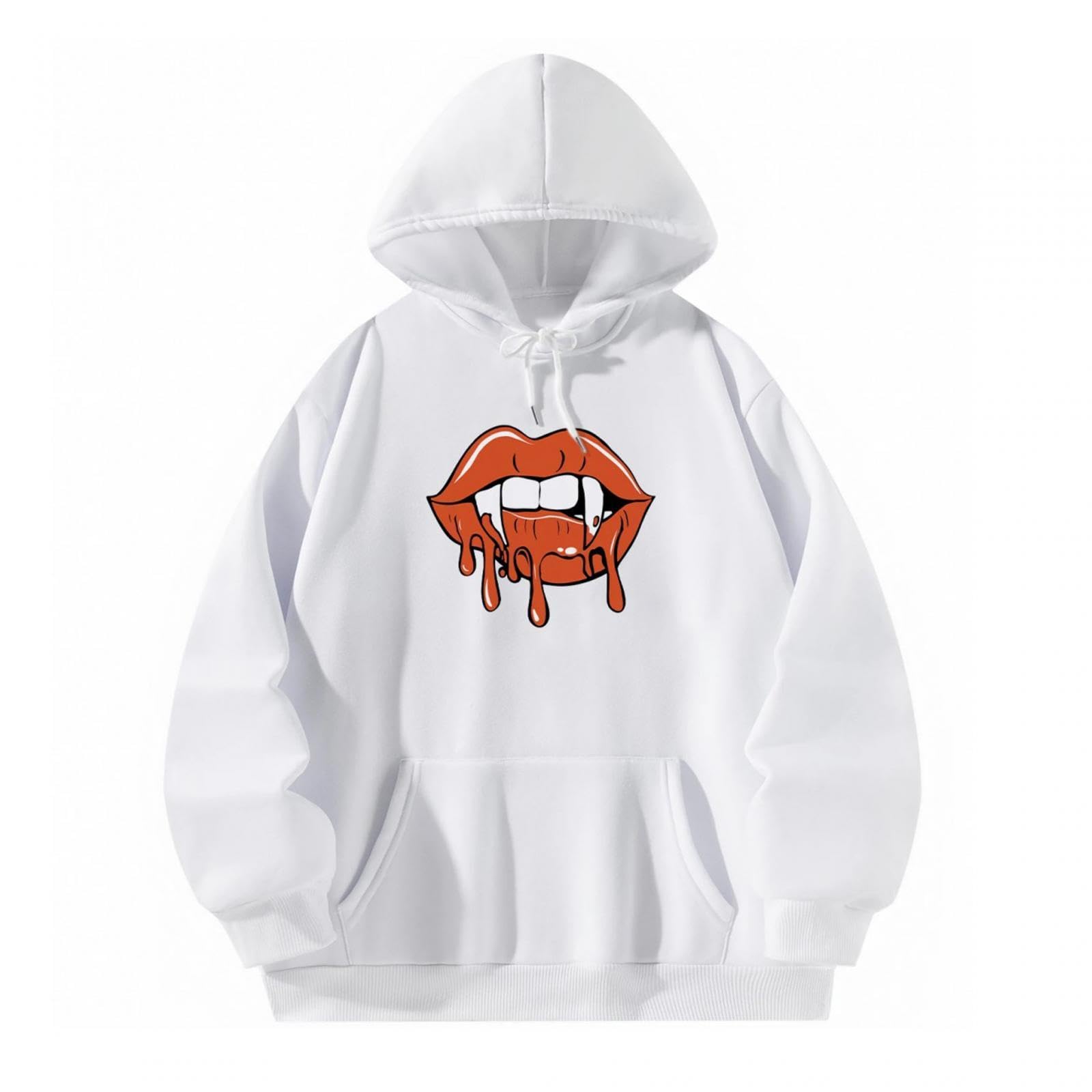 nivaa Female Hoodies Women's Clothing Drawstring Hood with Pockets Sweatshirt Tops XXL-picture-34