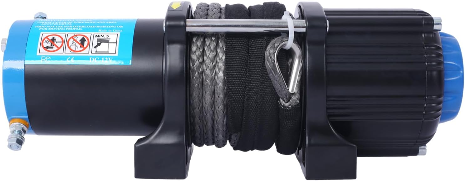 4500 lb Electric Winch for ATV/UTV - 12V High-Capacity Towing with Wireless Remote