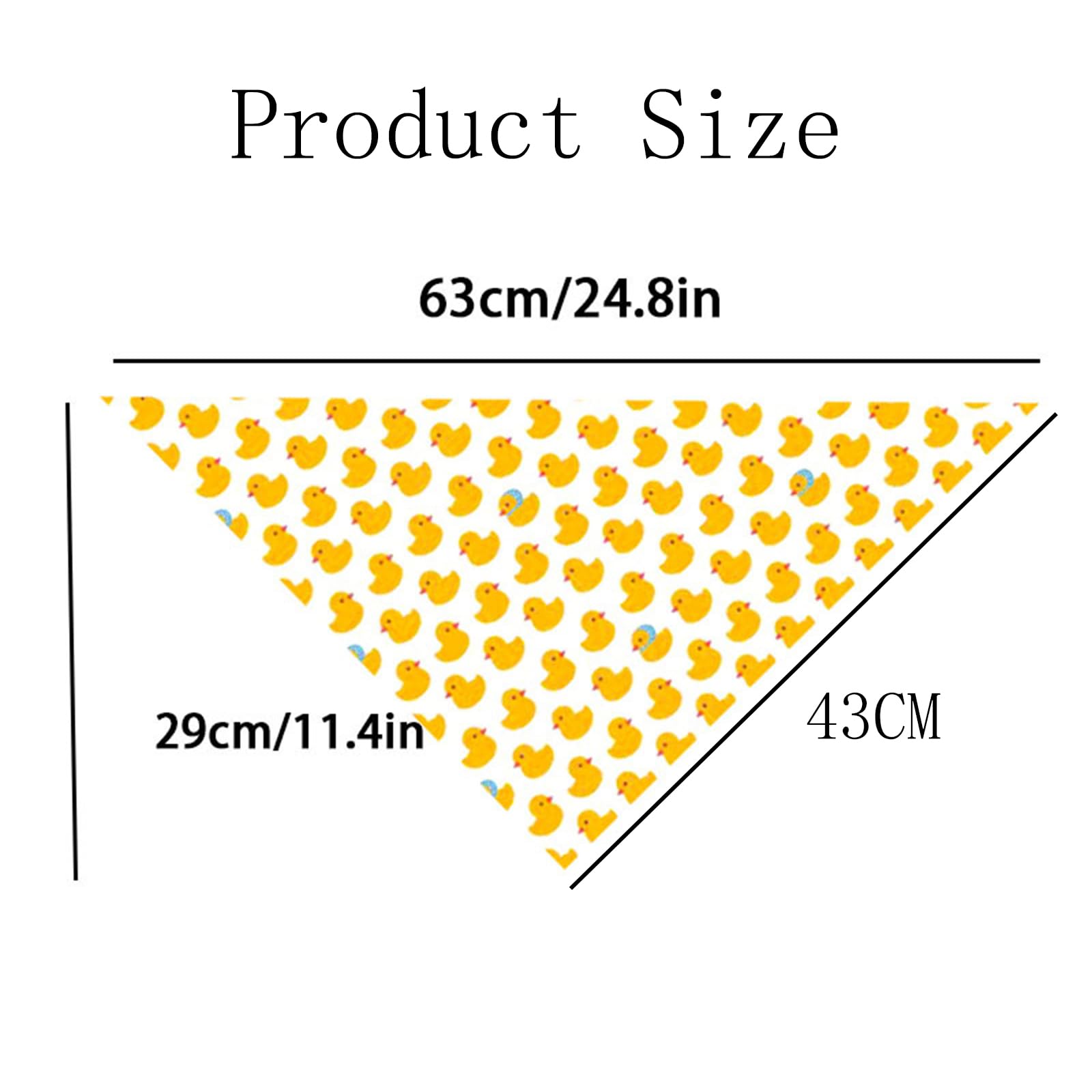 4 PCS Cat Bandana, Dog Bandana, Pet Bandanas with Sporty Designs (Yellow Duck, Basketball, Football, Rugby) - Image 2