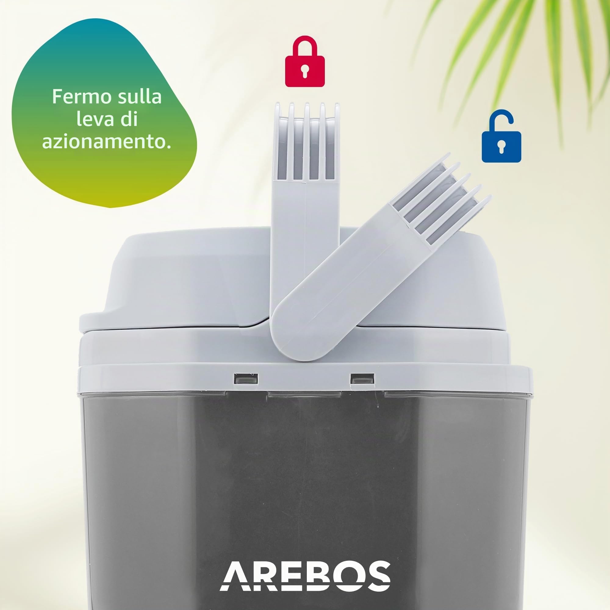 Arebos Frigorifero portatile | Frigoriferi per auto | 20 litri | per raffreddare e mantenere caldo | con modalità ECO | 12/230 V per auto e presa di corrente | Frigoriferi Portatile Elettrico