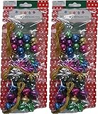 Mini Ornament 30 Ct 3 Assorted Style Set- 2 Pack