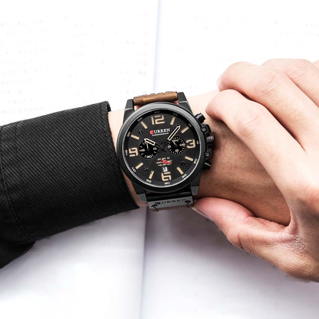 WENDYFO Relógio Masculino Classic Man – Pulseira de Couro, Visor Hardlex, Cronógrafo, Resistência à Água 3ATM, Estojo Inclusivo em promoção! Veja a oferta e mais achadinhos de Relógios de pulso 5 Hoje é o melhor dia para comprar WENDYFO Relógio Masculino Classic Man – Pulseira de Couro, Visor Hardlex, Cronógrafo, Resistência à Água 3ATM, Estojo Inclusivo com aquele preço maroto! Promoção! Aproveite a oferta! 5