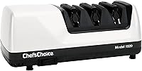 Chef's Choice 3-Stage Electric Knife Sharpener: Diamond Abrasives, 15°/20° Precision Angles for Straight & Serrated Knives