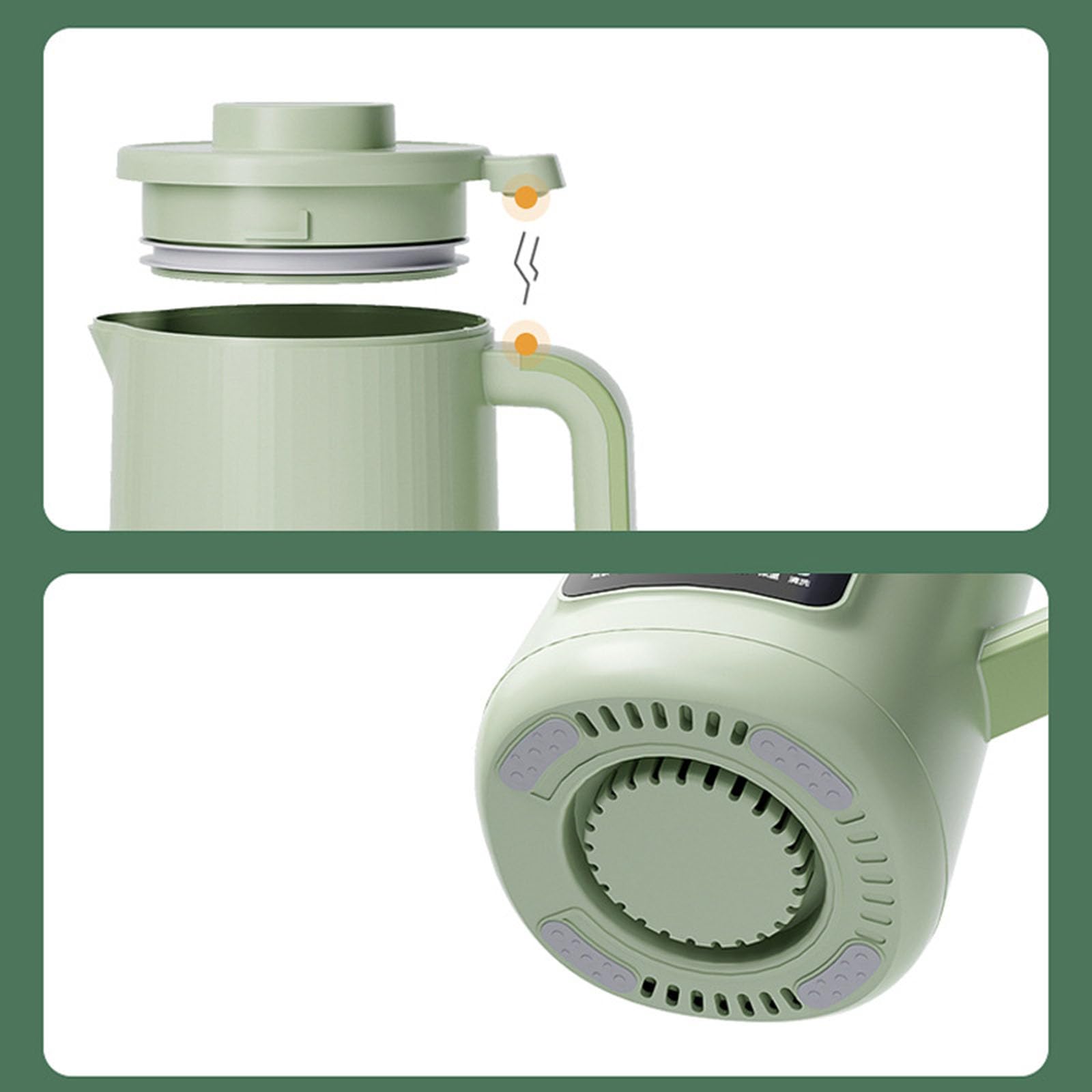 Multifunktionaler Nussmilchbereiter, Nussmilchbereiter, 590 ml, automatischer Soja-Milchbereiter – Machen Sie Nusshafer, Reis, Müsli, Congee-Saft einfach mit Warmhaltefunktion, selbstreinigend, freie