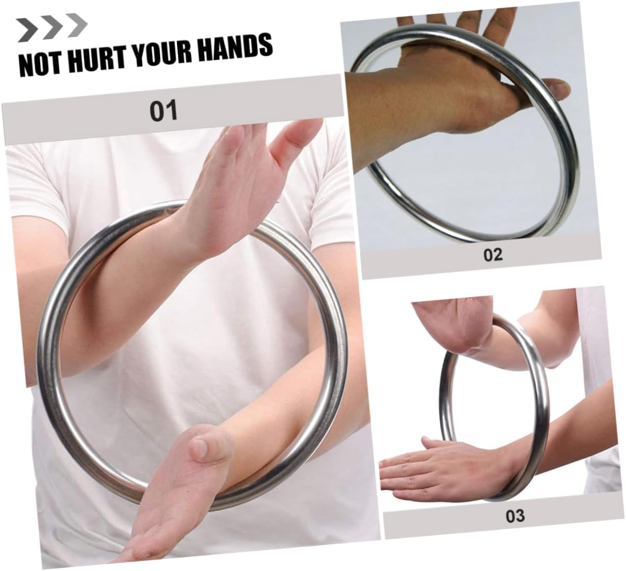 2pcs En Dummy Martial Arts Training Equipment Welded Ring Arm Training Ring