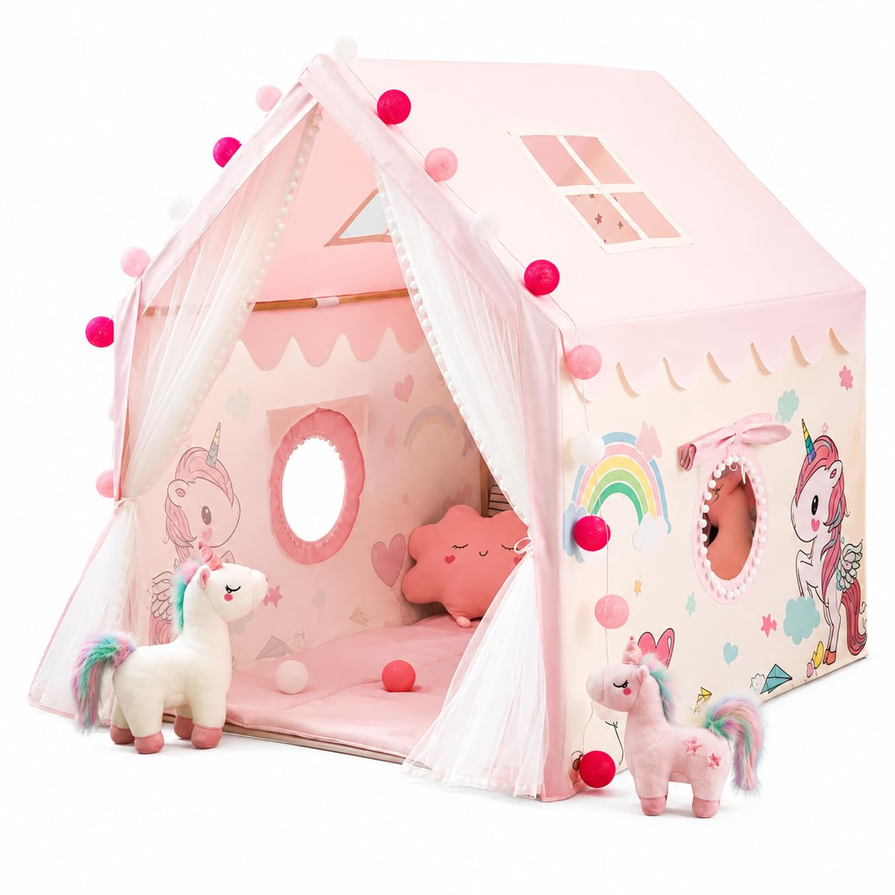 Colorful Candy Play Tent - Kids Indoor Outdoor -8