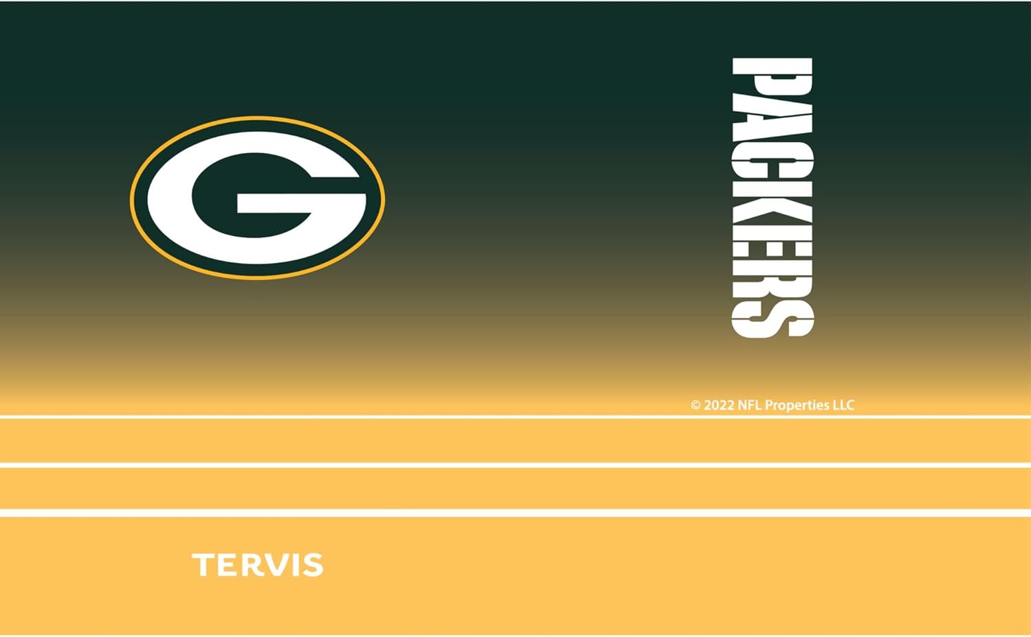 Tervis Traveler NFL Green Bay Packers - Ombre Triple Insulated Tumbler Travel Cup Keeps Drinks Cold & Hot, 20oz, Stainless Steel