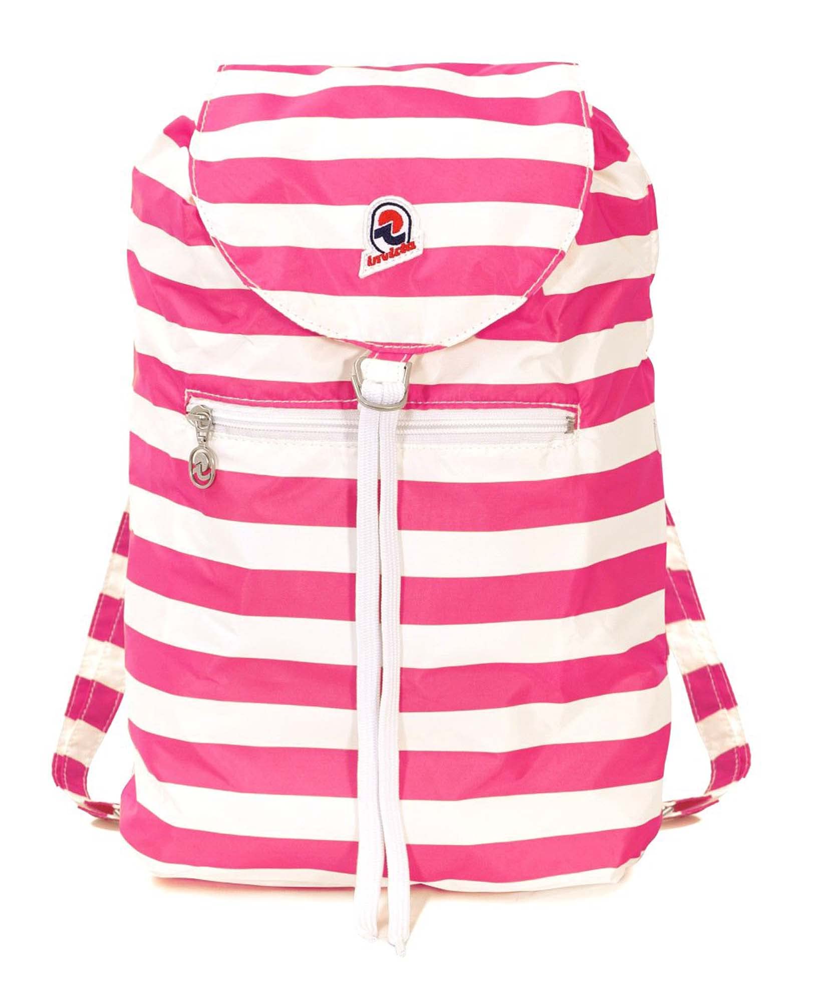 INVICTA Zaino - MINISAC NEXT - Richiudibile e Tascabile - Viaggio & Tempo Libero - Zainetto Uomo Donna a Righe - ICONA - PACKABLE