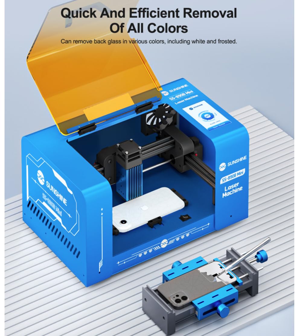 SUNSHINE SS-890B MINI Laser Screen Removal Machine for IP X-17 Dismantling of Screen Stand/Glass Back Cover/Glue Removal