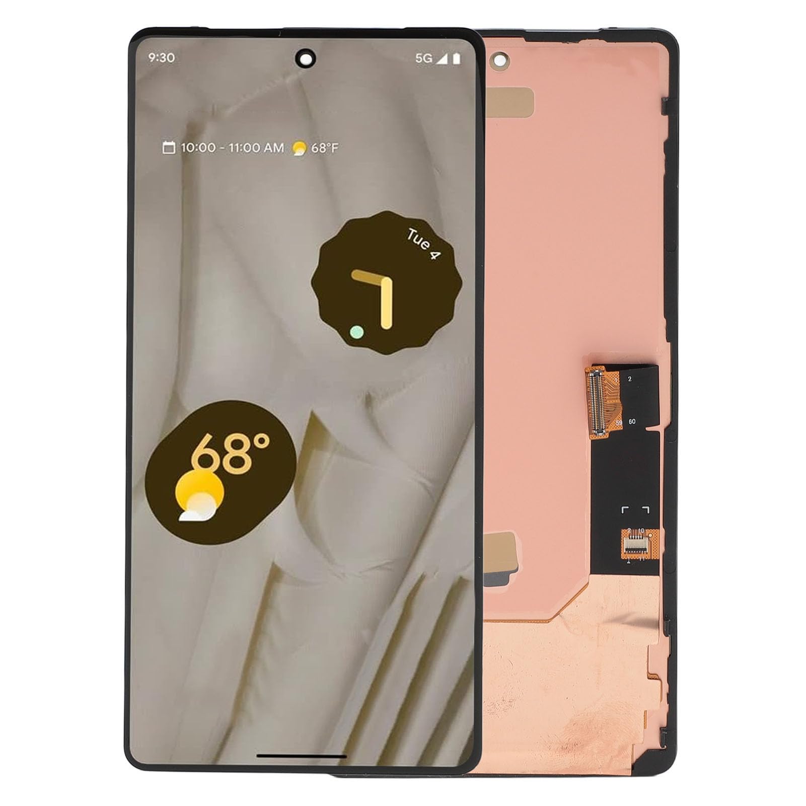 Bildschirmaustausch für Smartphone, Display Touchscreen Baugruppe mit Fingerabdruckerkennung, Hohe Berührungsempfindlichkeit, mit Reparaturwerkzeugen