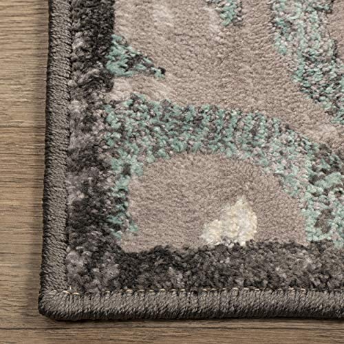 Superior Mandala Ceyone Runner Rug 2' 7" X 8' Charcoal #TOP3