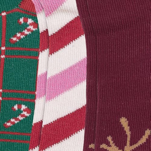 Image of Mint & Oak Low Cut Ankle Women Socks, Christmas Gift Quirky Socks For Friends, Cute Funky Socks, Christmas Secret Santa Gifts For Women